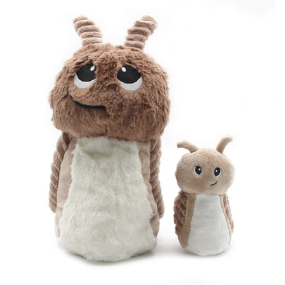Peluche Ptipotos Maman et Bébé Escargot - Marron