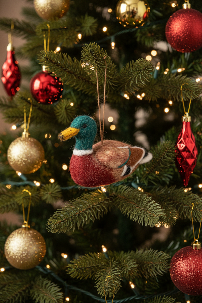 Boule de Noël en Feutrine Maddox le Canard Colvert