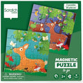 Libro di puzzle magnetico - Animali della foresta