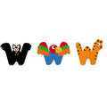 木製文字 - W