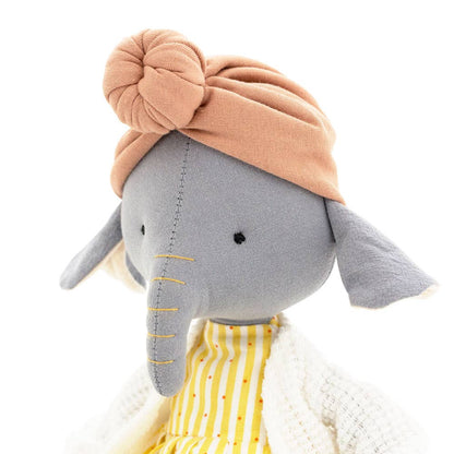 Peluche en coton Alicia l'éléphant (30 cm) - 0+