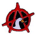 Pin's Ente Blanc Anarchiste