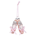 Pallina di Natale a forma di ballerina rosa