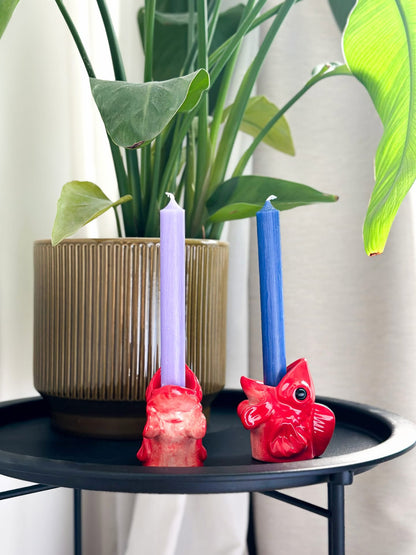Bougeoirs Poissons Rouges