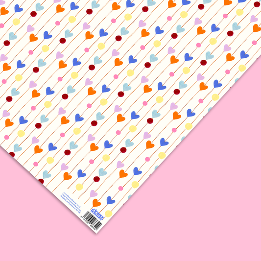 Cuerdas de corazón para envolver regalos