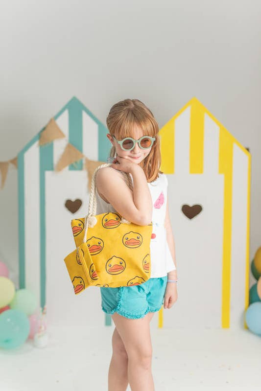 Bolso pequeño para niños con estampado de pato