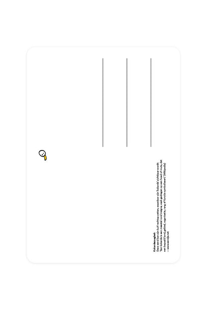 Carte postale avec Sawbill cocarde