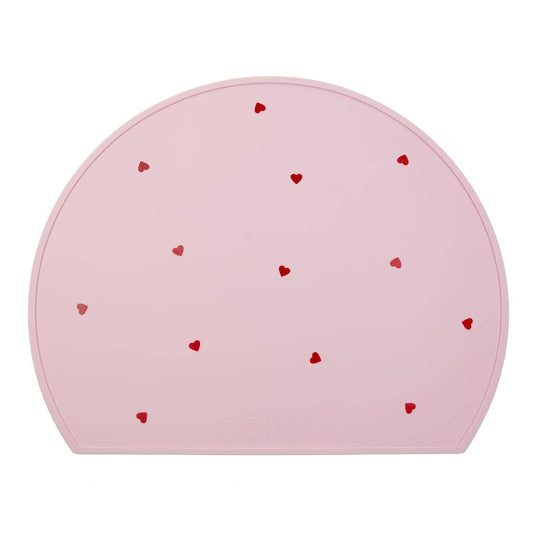 Set di tovagliette in silicone Amore - Rosa