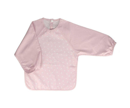 Pink Leaf Sleeved Bib
