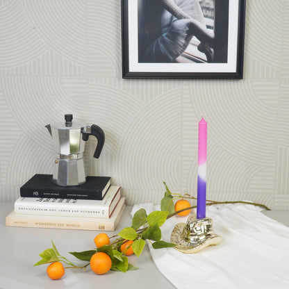 Bougeoir - Chapeau de cowboy - Céramique - Or - 13,5x11x7 cm