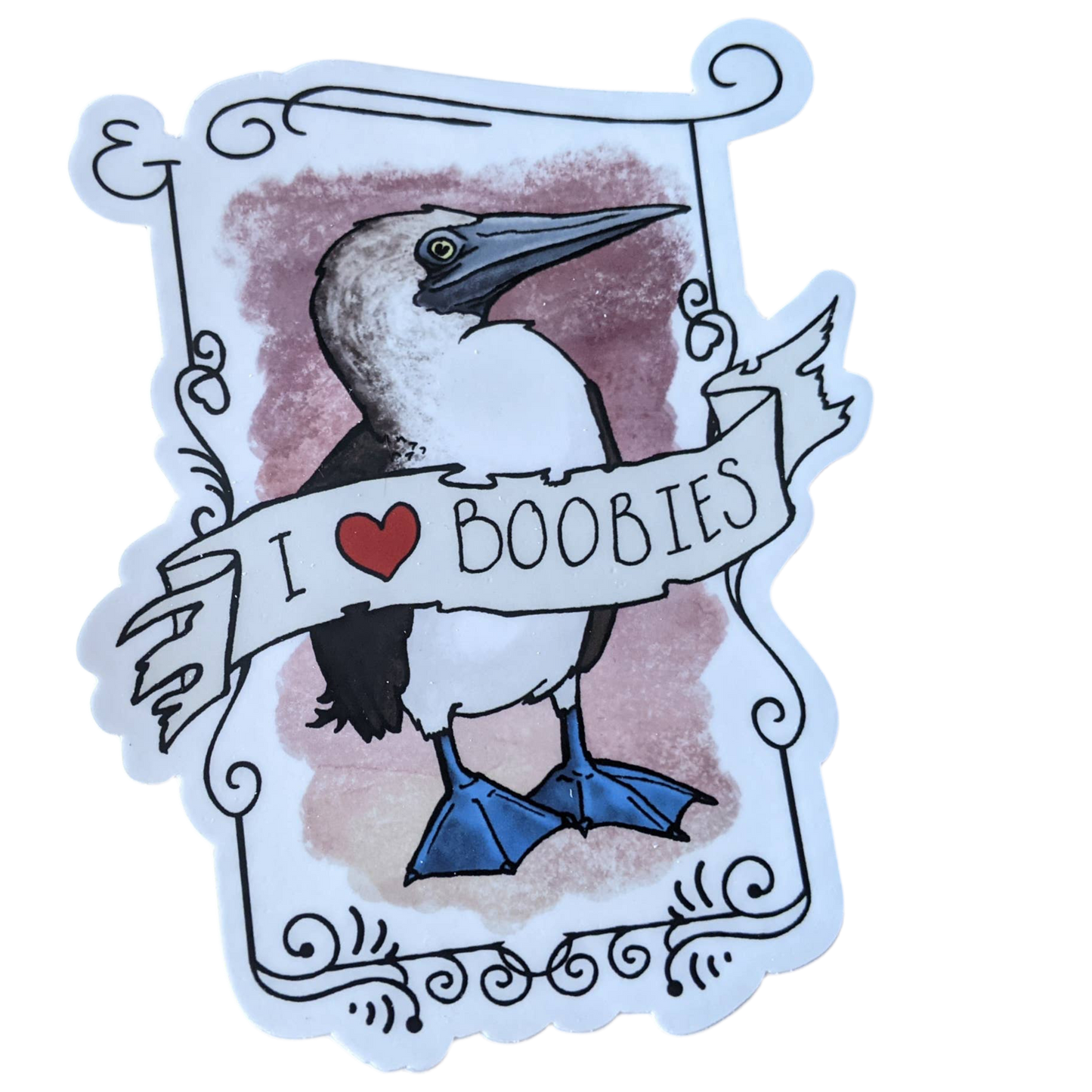 Autocollant J'aime les fous