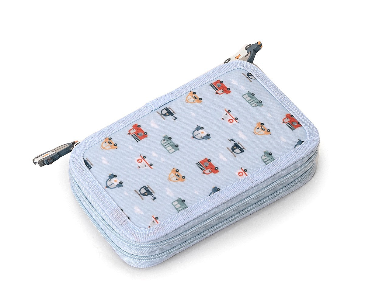 Trousse à Crayons Double Compartiment Voitures