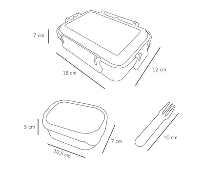 Boîte à Déjeuner Bento Forêt Magique