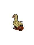 Spilla di Halloween con mummia di paperella bianca