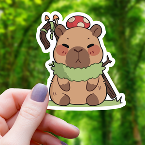 Capybara Druïde TTRPG Sticker