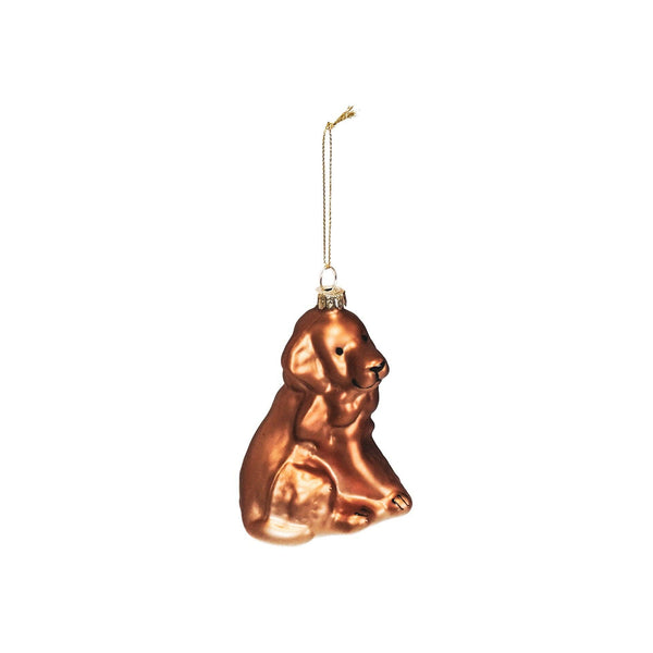 Weihnachtskugel mit Golden Retriever