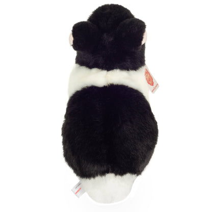 Peluche de conejo blanco y negro
