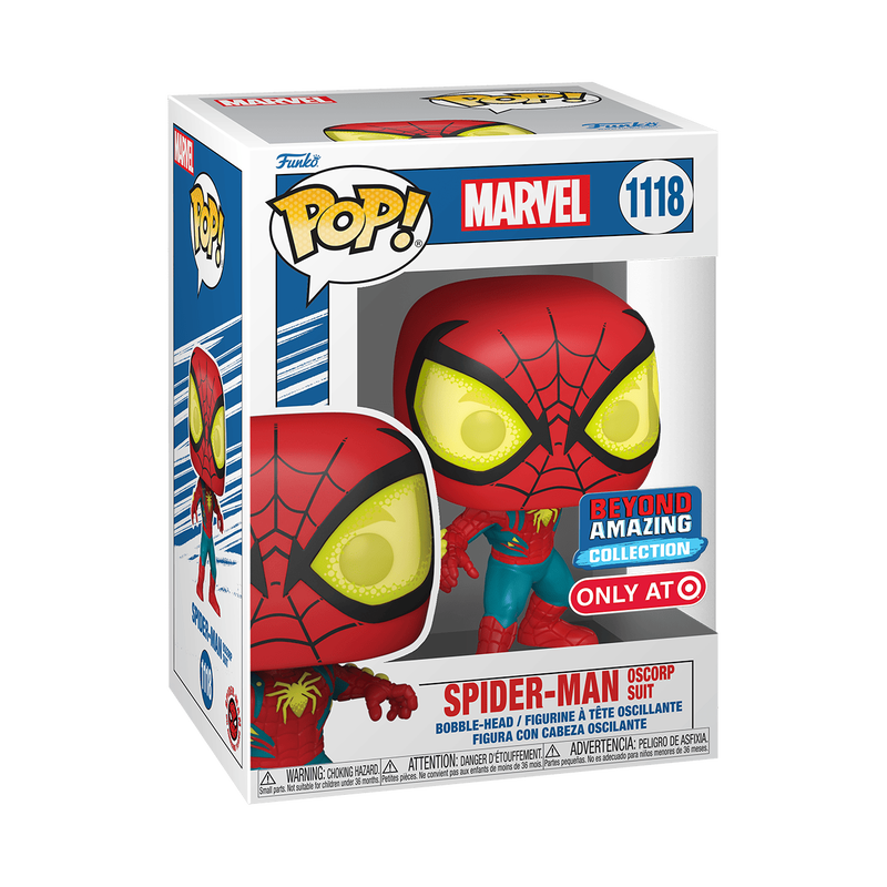 Costume Oscorp di Pop! Spider-Man 