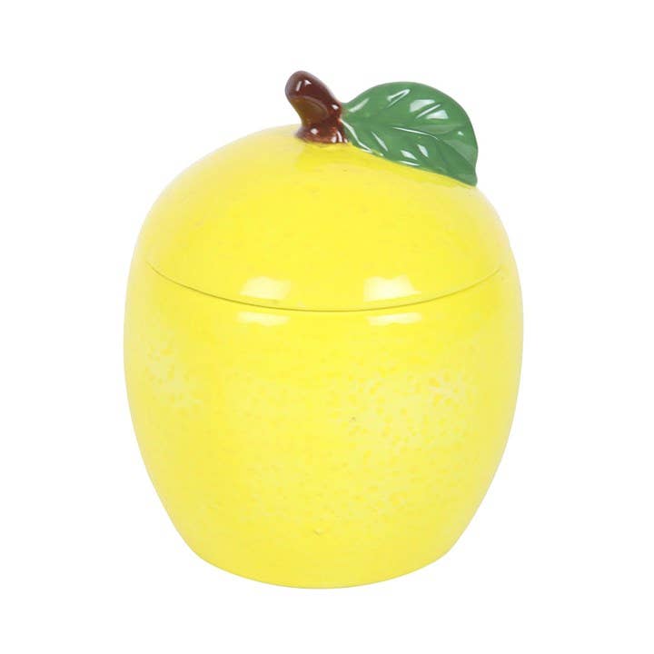 Lemon-Shaped Candle