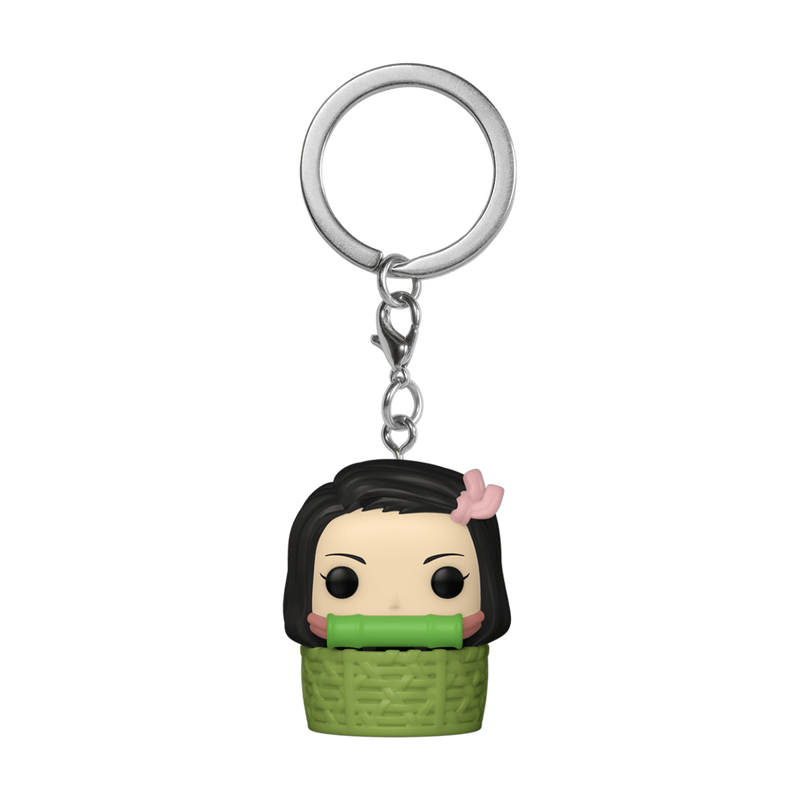 Nezuko in Basket Pop! Keychain Demon Slayer porte-clés Pocket POP! Vinyl Nezuko'n BSKT 4 cm