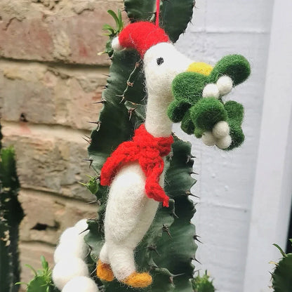 Bola de Navidad de Fieltro Pato "Navidad Quacker"