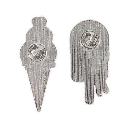 Pins émaillés « glace gothique en train de fondre »