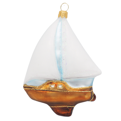 Adorno navideño de velero