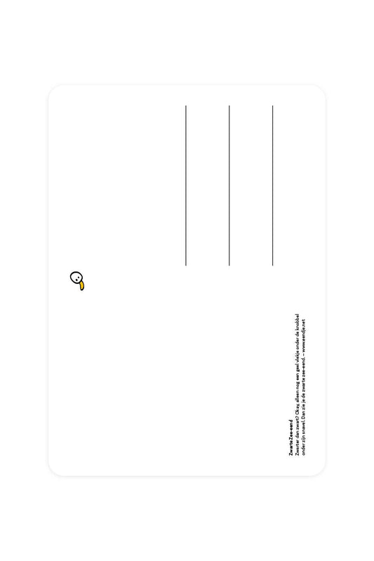 Postal de un pato del Mar Negro