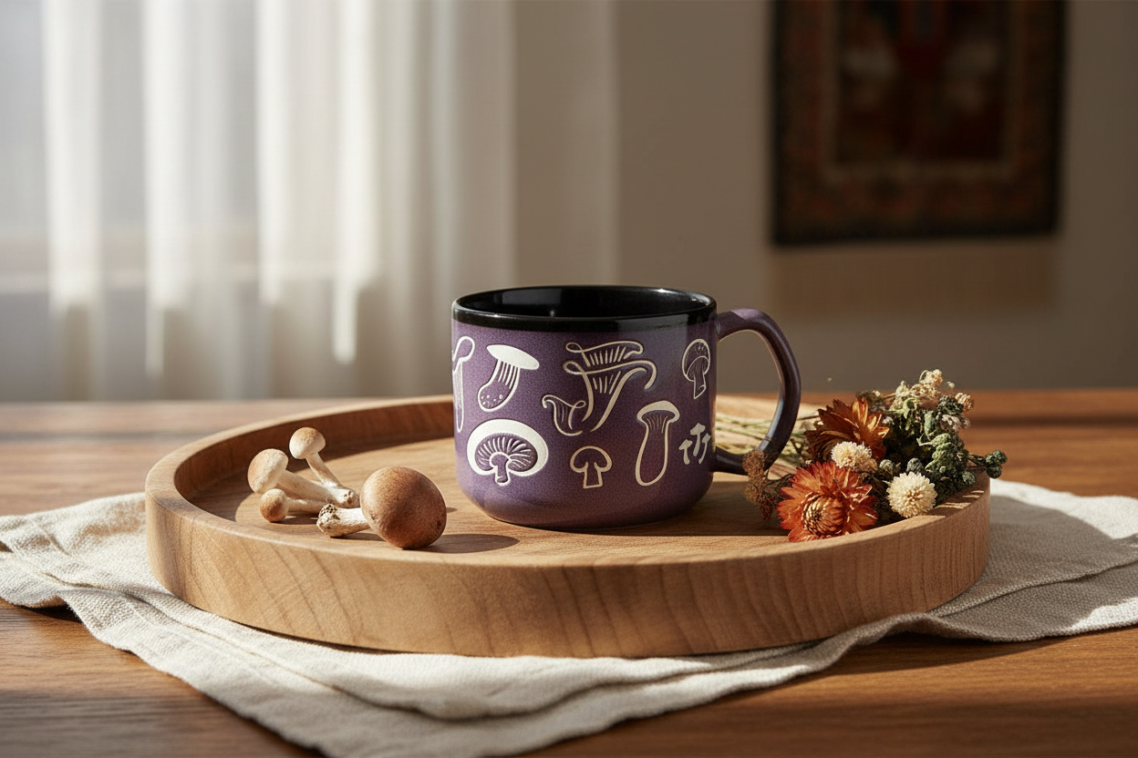 Caneca Fabulosa em Forma de Cogumelo (430 ml)