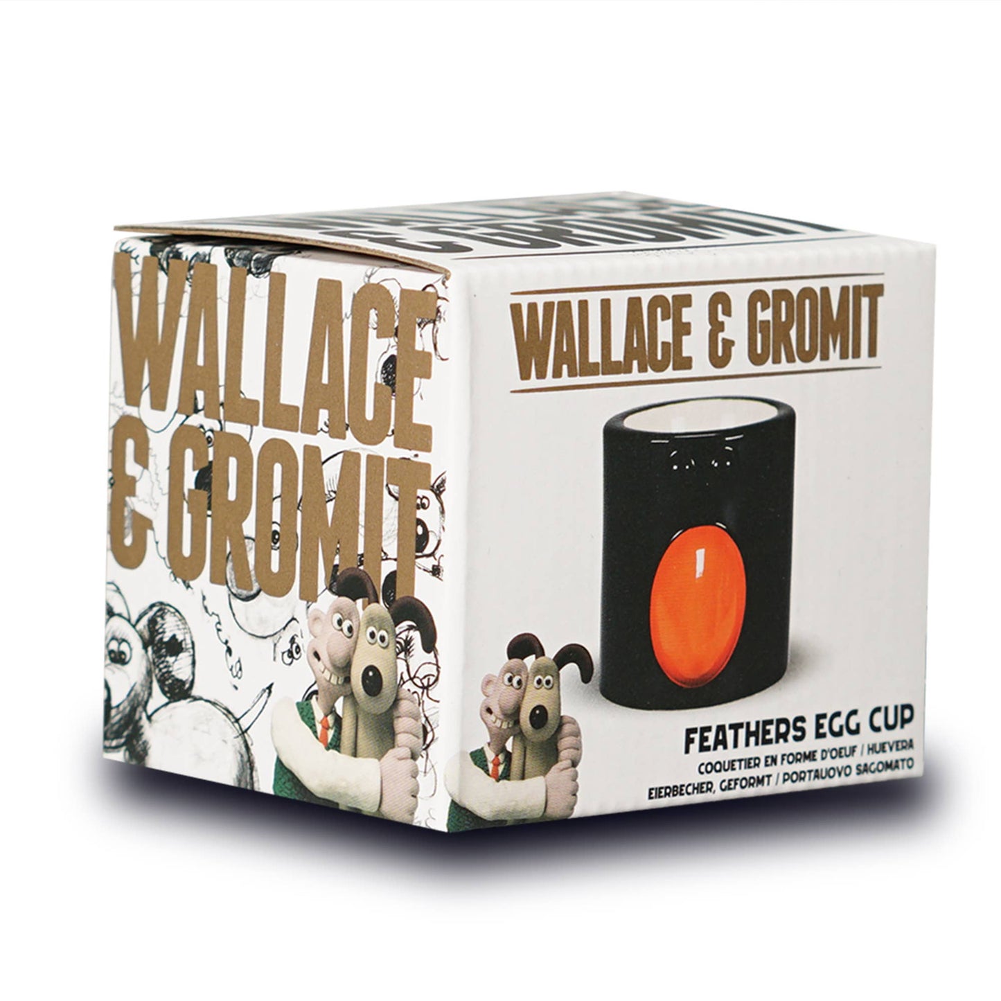 Coquetier Wallace & Gromit - Plumes