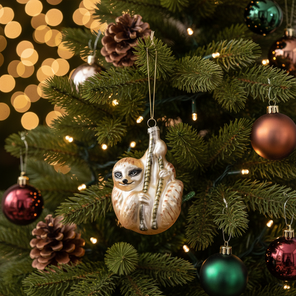 Luiaard kerstbal