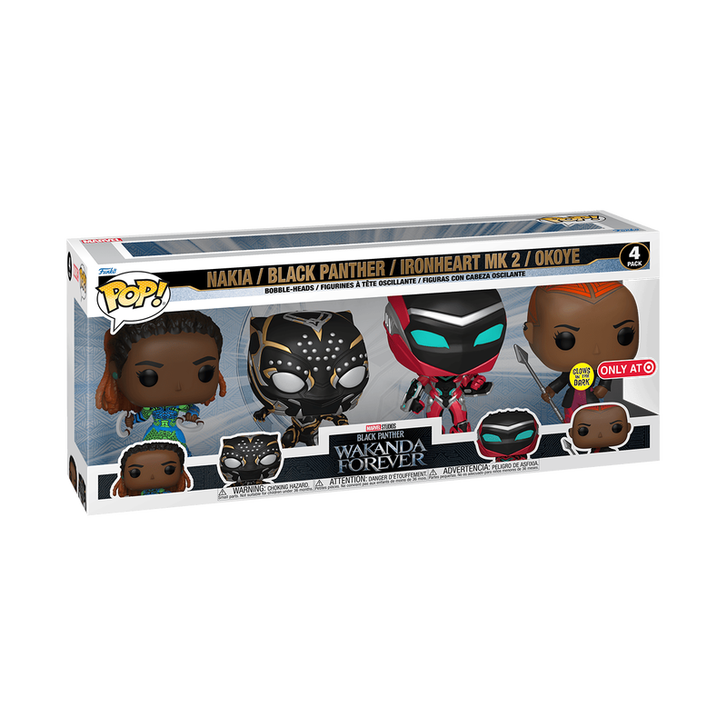 Pop! Pantera Negra: Wakanda Para Sempre - Pack de 4 (Edição Limitada)