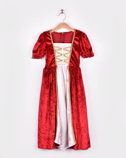 Robe de princesse en velours rouge Den Goda Fen 2-4 ans (98-104 cm)