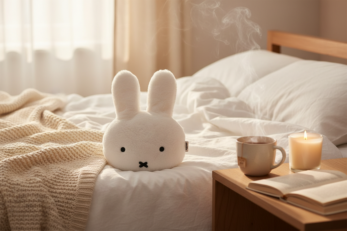 Bolsa de agua caliente de conejo de peluche 3D Miffy