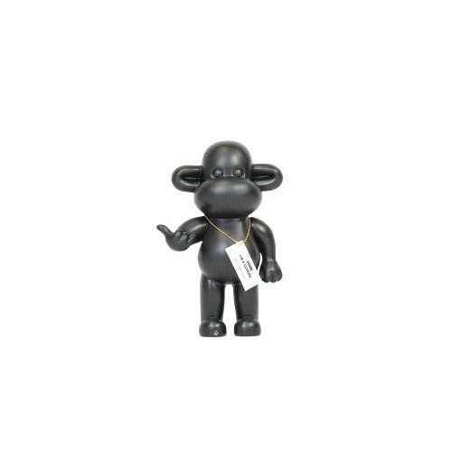 Ornament - Hanging Loose Monkey Figurine 'The Legend' - Polyresin - Black - 20.5x13.5x35cm