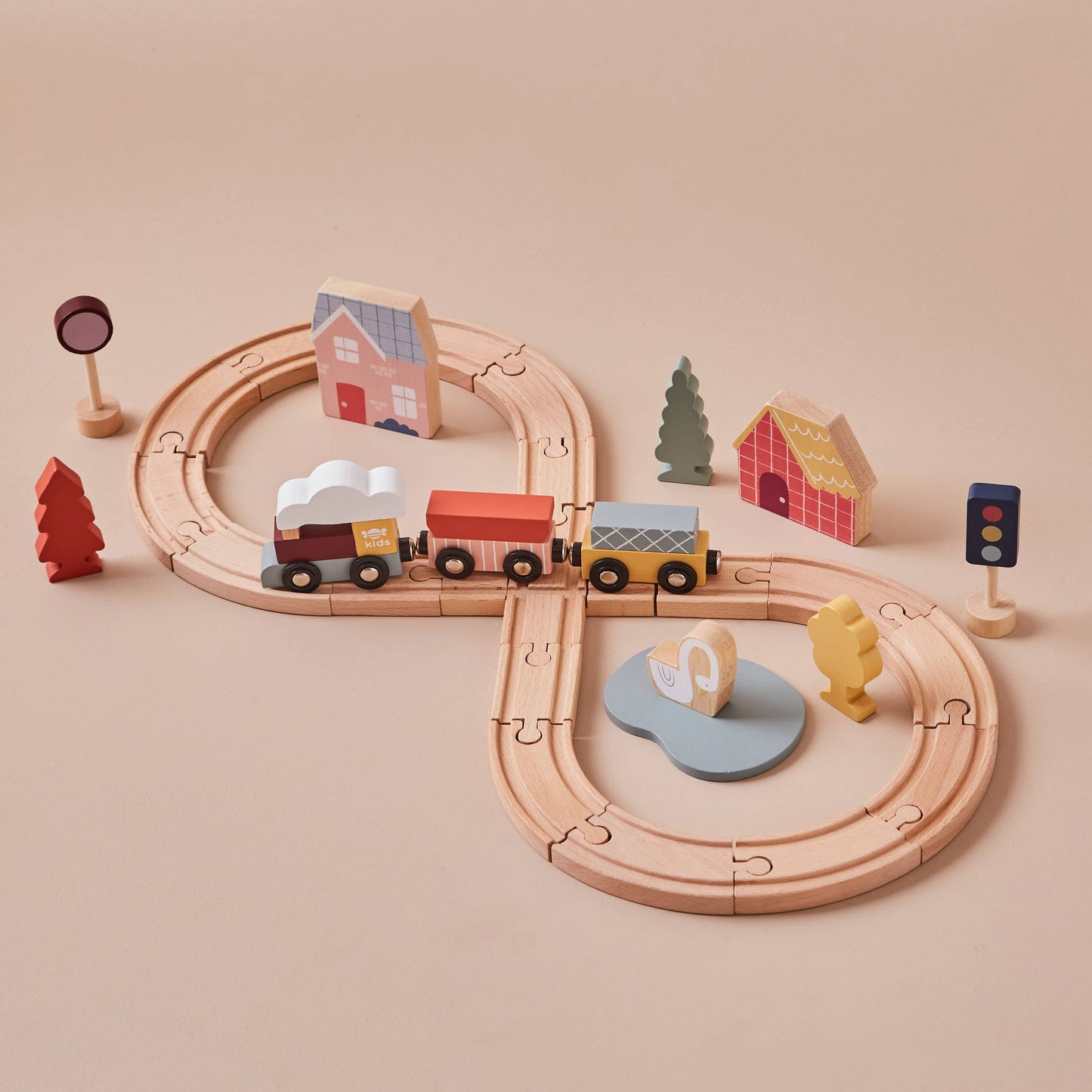 Article Enfant Ensemble de Train pour Enfants (FSC) en Bois Just Bee Kids