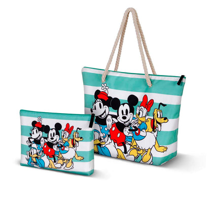 Disney Mickey Mouse Together-Sac de Plage Soleil, Bleu
