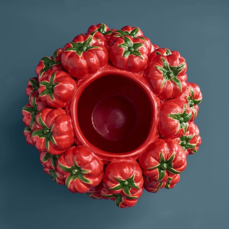 Vaso di pomodori rossi