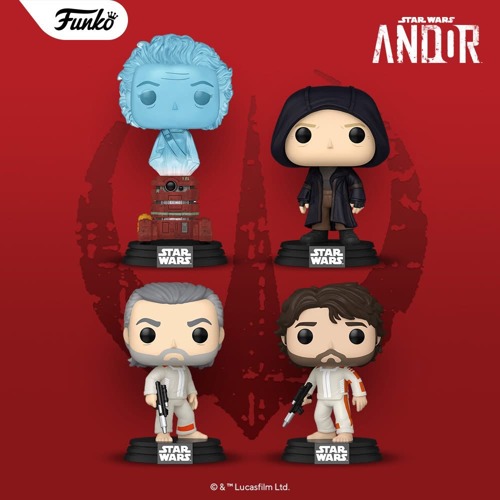 pop cassian andor with blaster