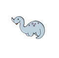 ディプロドクスのナイフ付きピン