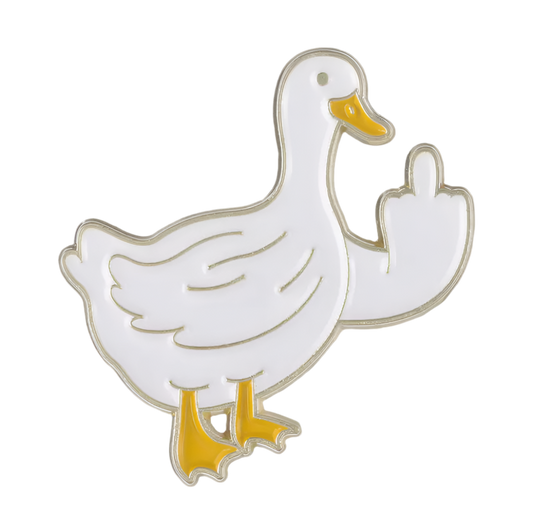 Pin's Canard Blanc Blanc Duck Off