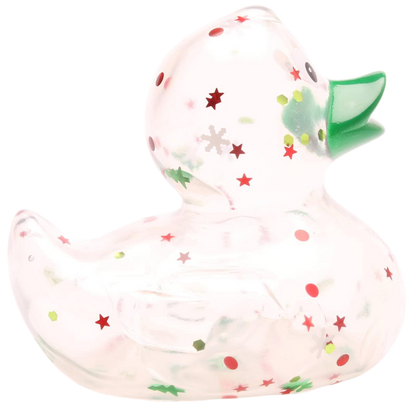 canard classique a paillettes de noel vert