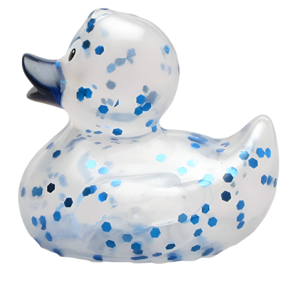 Blue Glitter Duck