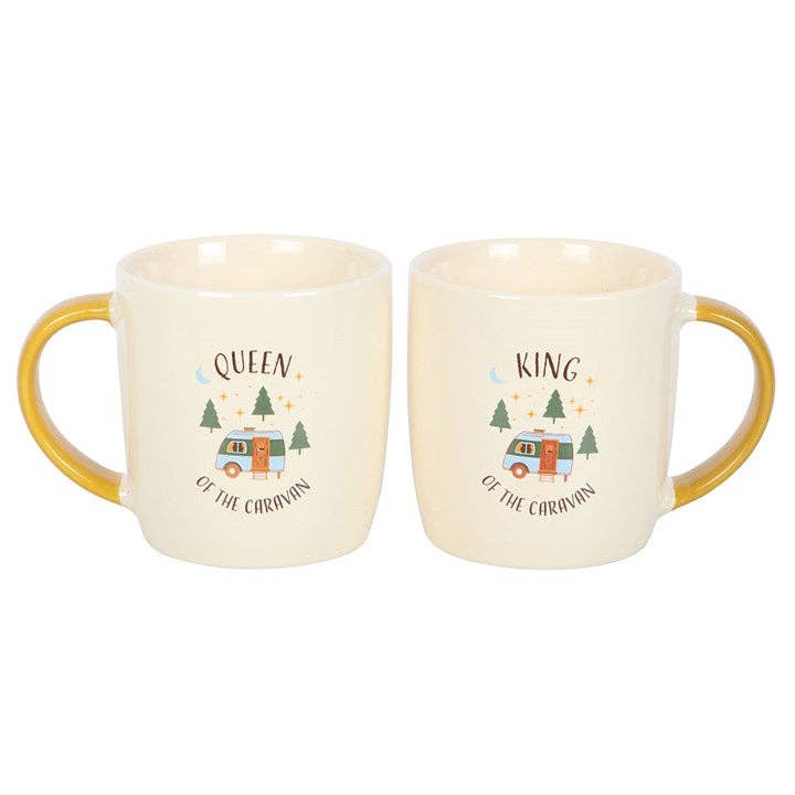Couple de Mug « Renne et Roi du Camping »