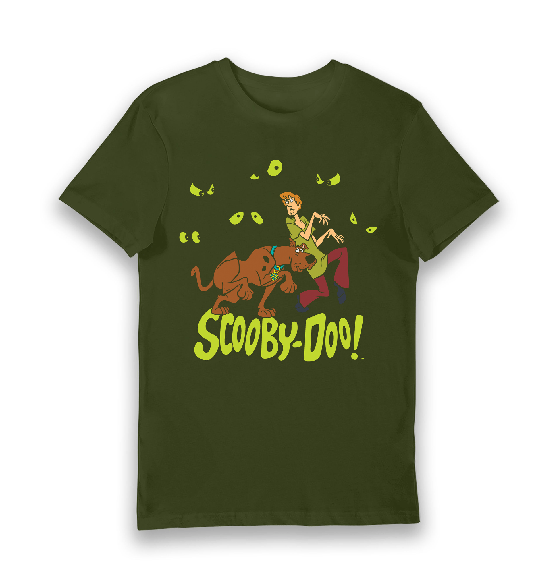 T-shirt adulte Scooby-Doo Scooby et Shaggy effrayés