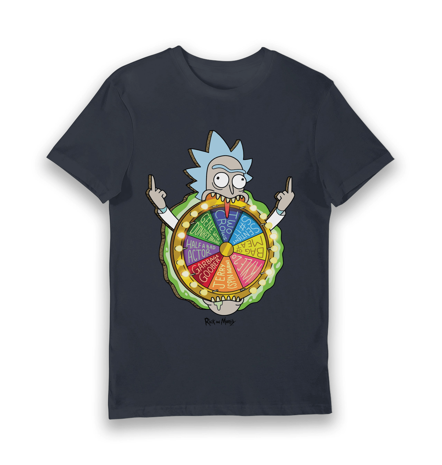 T-shirt adulte Rick and Morty Spin the Wheel