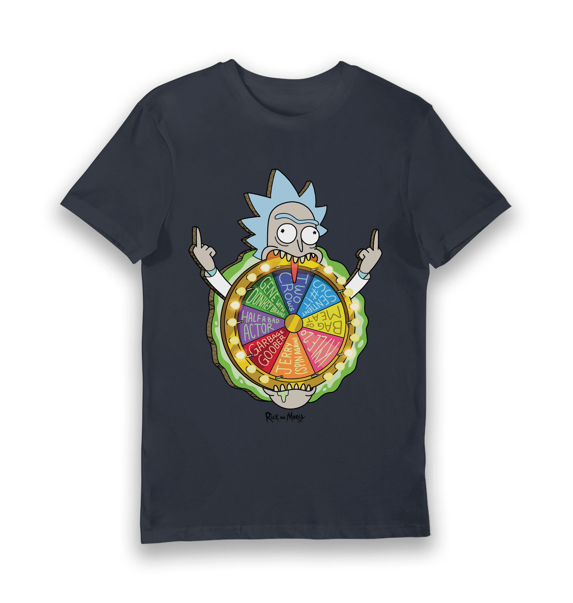 T-shirt adulte Rick and Morty Spin the Wheel