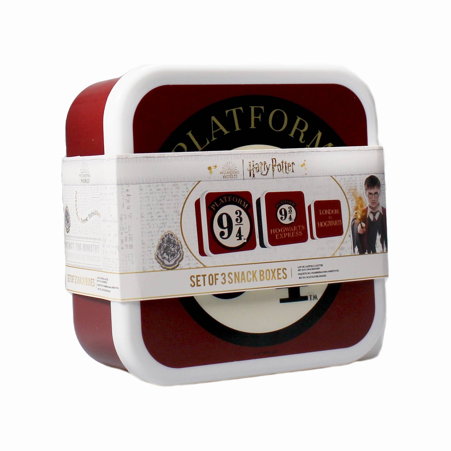 Set van 3 snackdozen - Harry Potter (Platform 9 3/4)