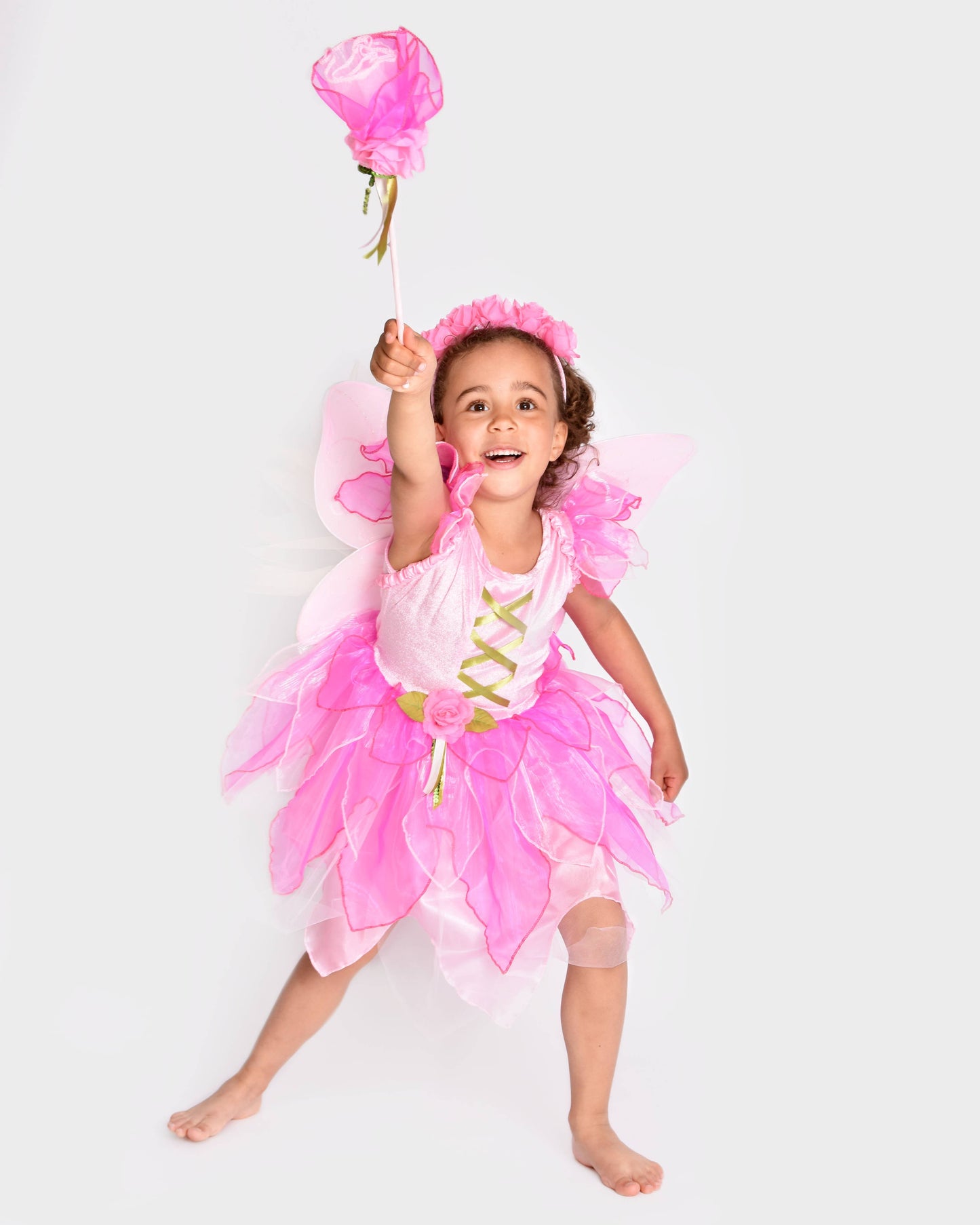 Fairy dress with wings+tiara+wand 122-128 cm 6-8 years
