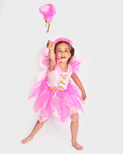 Fairy dress with wings+tiara+wand 122-128 cm 6-8 years